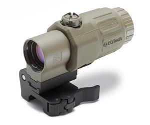 G33 Magnifier with quick detach STS mount Tan G33STS-TAN