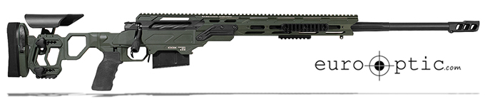 Cadex Defense CDX-33 LITE .338 Lapua Mag 27" 1:9.5" Bbl Skeleton Stock Hybrid OD Green/Black Rifle w/MX1 Muzzle Brake CDX33-TAC-338-27-BS30-D2D3N-HOD