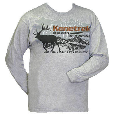 Kenetrek Logo T-Shirt Grey Long Sleeve KEQ-TGRY