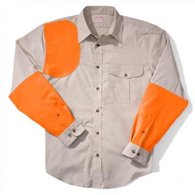 Filson Lightweight Shooting Shirt RH Tan Blaze Orange 10661