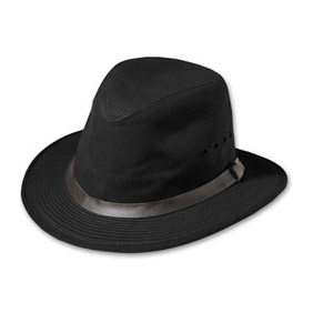 Filson SM Black Tin Cloth Packer Hat 60015