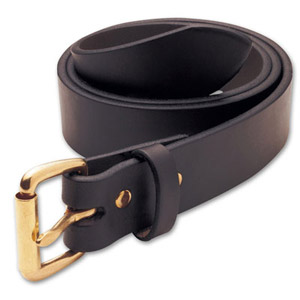 Filson 28 Brown/Brass 1.25" Leather Belt 63203200204