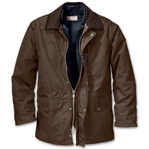 Filson SM Brown Cover Cloth Weekender Coat 10023