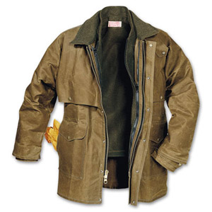 Filson MD Tan Tin Cloth Packer Coat 10002