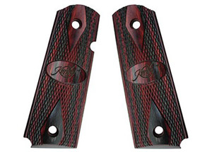 Kimber Ruby/Charcoal laminate Full-Size Grips 1100211A